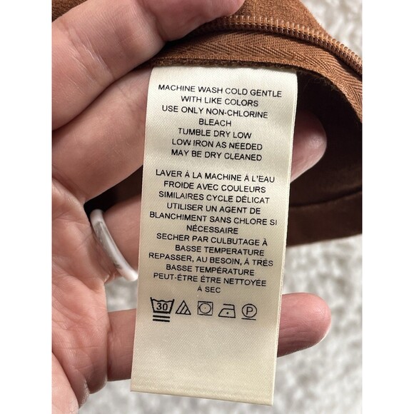 Pilcro Faux Suede Corset Tank Women's Size XL Brown Cropped NWT Anthropologie - Picture 7 of 9